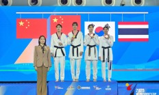 极速:首秀告捷 中国跆拳道队奥运备战启新程